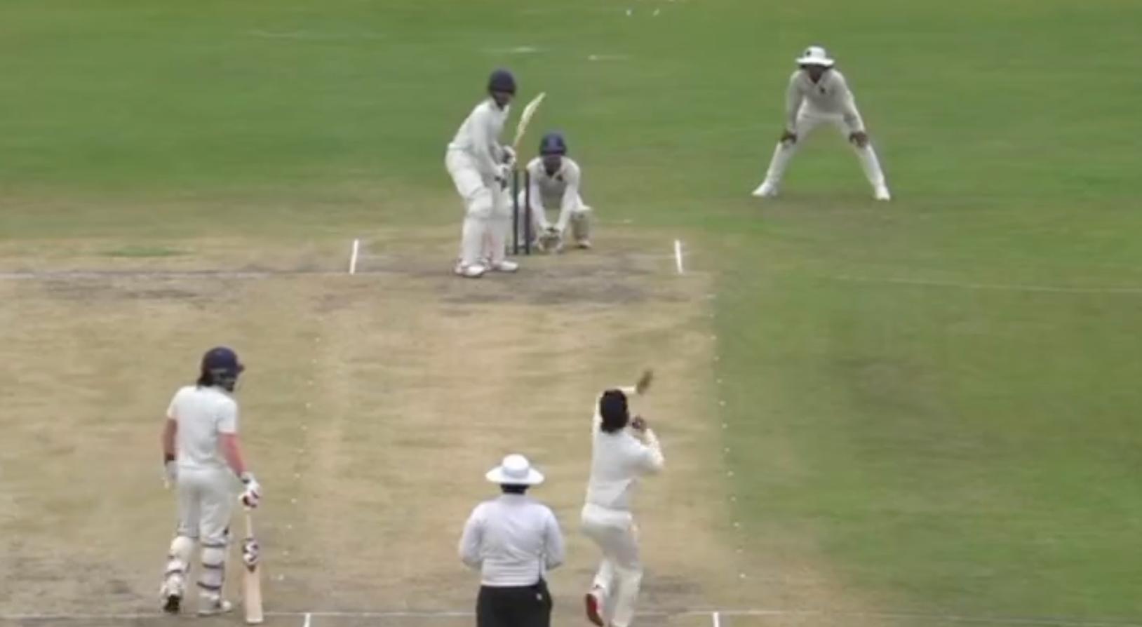 Ishan Kishan bowling in Buchi Babu [X]
